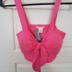 'Spring Fling' halter crop top (pnk)